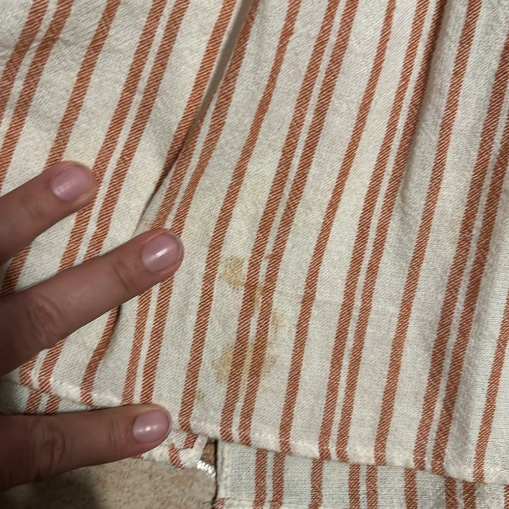 Zara TRF Collection Stripe Jumper Dress Linen medium Women flaws see pics - Picture 6 of 8